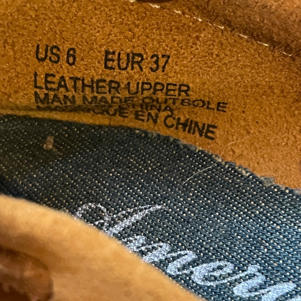 American Eagle Outfitters Fringe Beaded Suede Leather Slip On Moccasins Size 6 - Picture 4 of 6